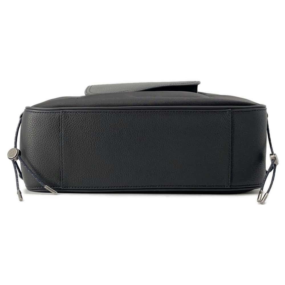 Christian Dior Sacai Collaboration Saddle Tote Bag Black View 3